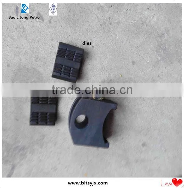 hydraulic clamp dies for XQ28/1.8Y sucker rod power tong