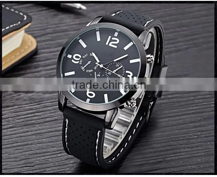 Fashion silicone slap bracelet watch silicon watches men