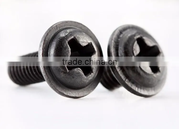 Carbon-steel black kilvery wafer head truss head self machine screws