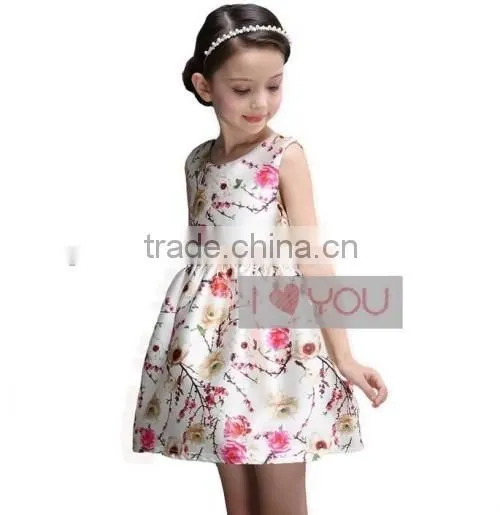 wholesale Kids one-piece dress summer new kids one-piece dress