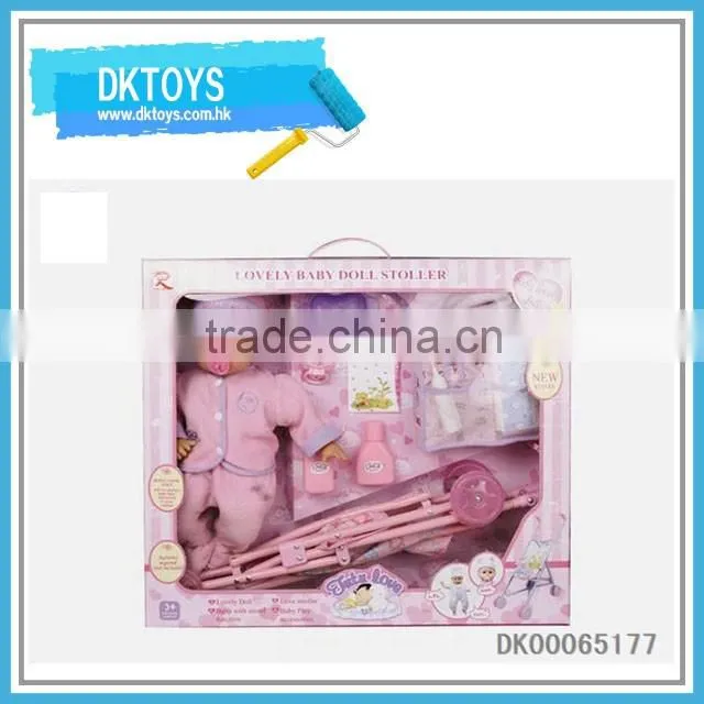 Lovely doll strller toy for kids with doll