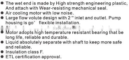 JAZZI 2 Speed Motor Energy-Saving Circulation Water Pump 031002-031013