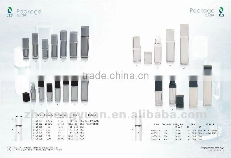 acrylic cosmetic bottle with pump lotion