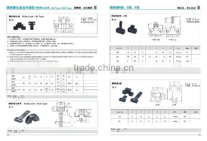 SLD type slide lock