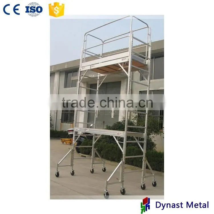 6 feet aluminum mutipurpose mobile portable folding ladder scaffold
