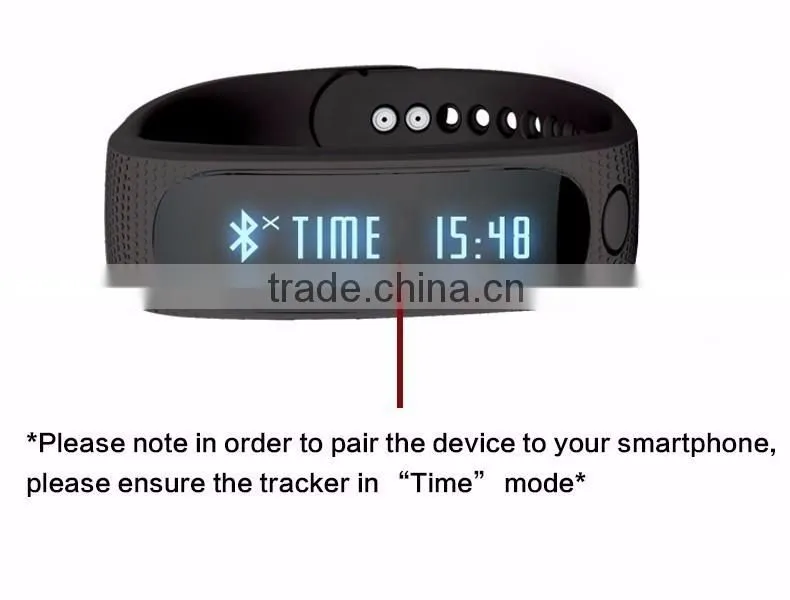 Waterproof Bluetooth Smart Activity Tracker Bracelet E02 Band Call/SMS Remind Sport Watch sync to phone Android