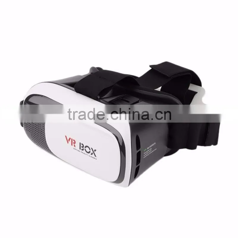 VR Box 2nd Generation Virtual Reality Cardboard 3D Video Glasses Compatible with 4.7-6 Inch for iPhone, Samsung