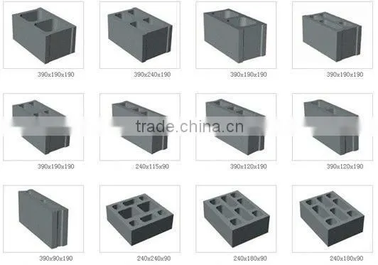 QMR4-45 low cost egg block machine