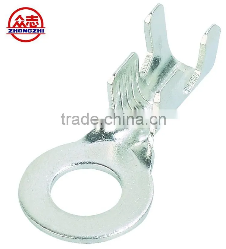 Y10C-16 Bus bright tin plating car plug connector ring lug brass terminal