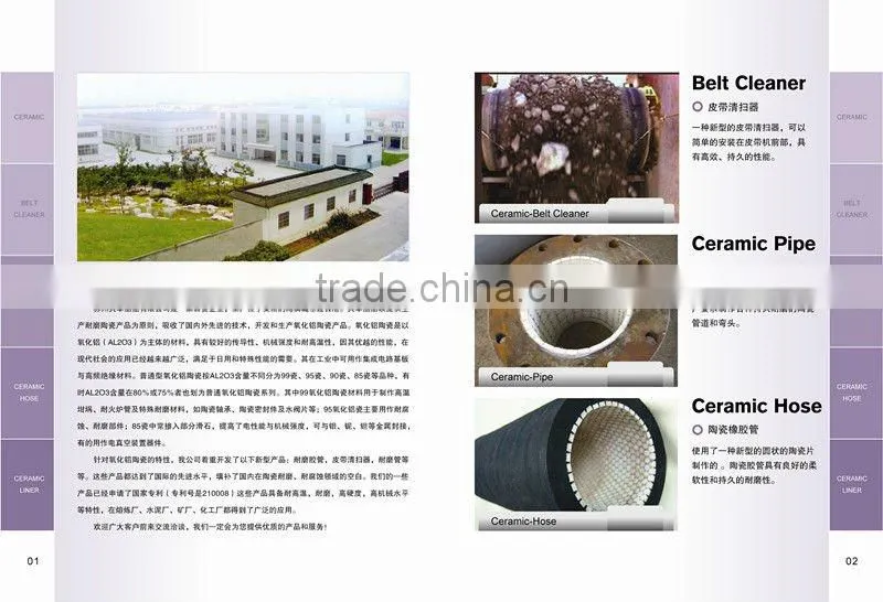 long service life industry Ceramic lining pipe