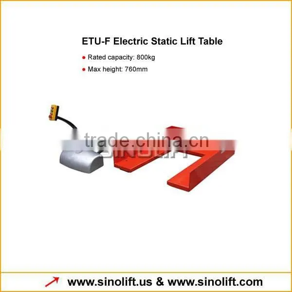 ETU-800F U Type Lift Table For Handling Pallets and Boxes