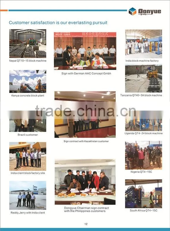 Top Trade Assurance QTM6-25 German egg laying concrete block machine