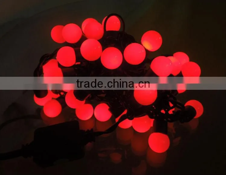 red color led bulb string