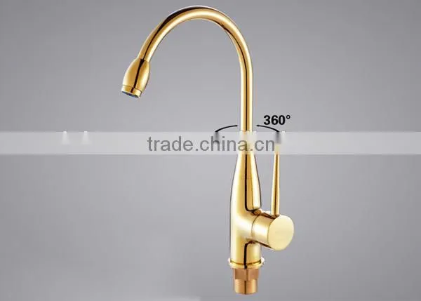 middle east market Modern golden faucet, Wall Mounted Kitchen faucet Mixer Water Tap From Kaiping Factory