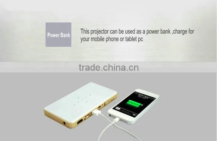 Best Selling Projector / Mini Projector for Mobile Phone / Mini LED Projector C9 With 5000mAh Built-in Battery