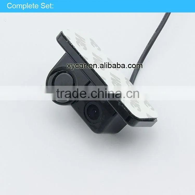 2 in 1 car parking sensor with 700tvl car rear view camera XY-9818