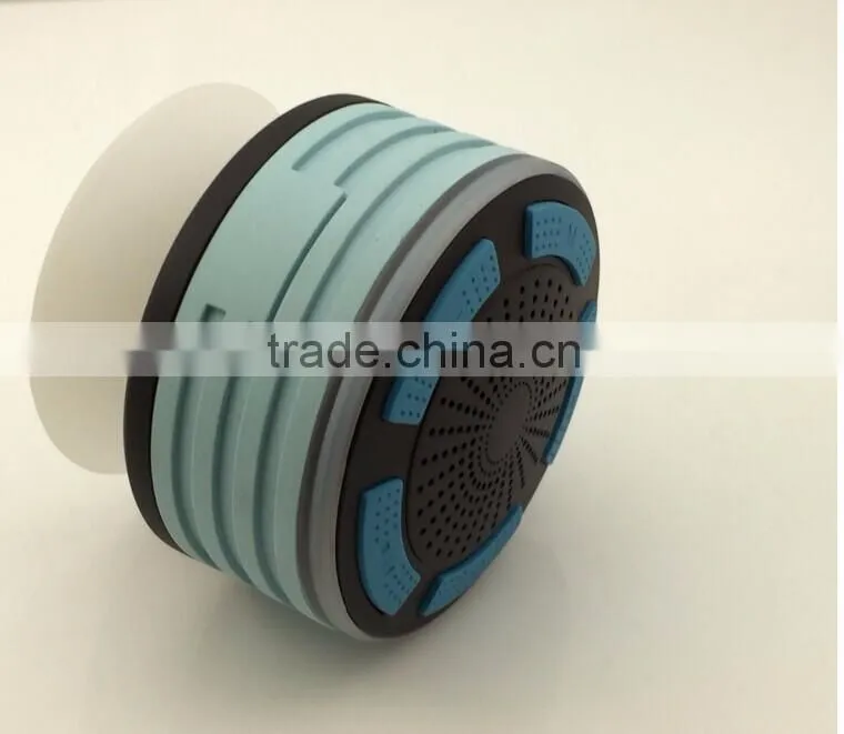 new products 2016 wireless waterproof speaker levitating shower speaker with LED light