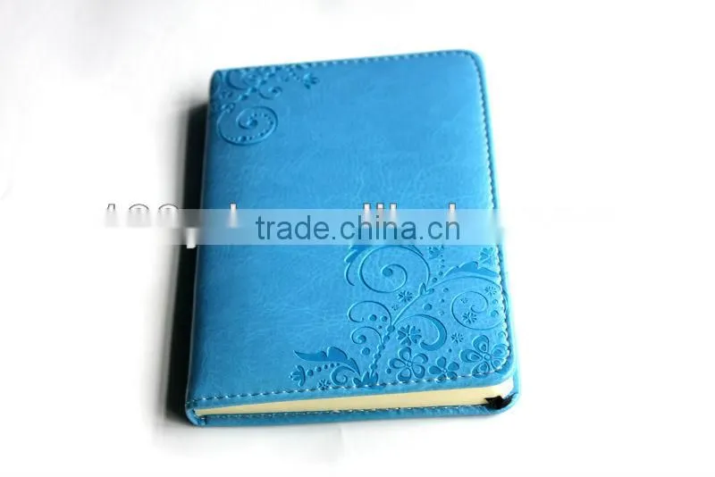 Customer soft leather paper school notebooks sets for embossing