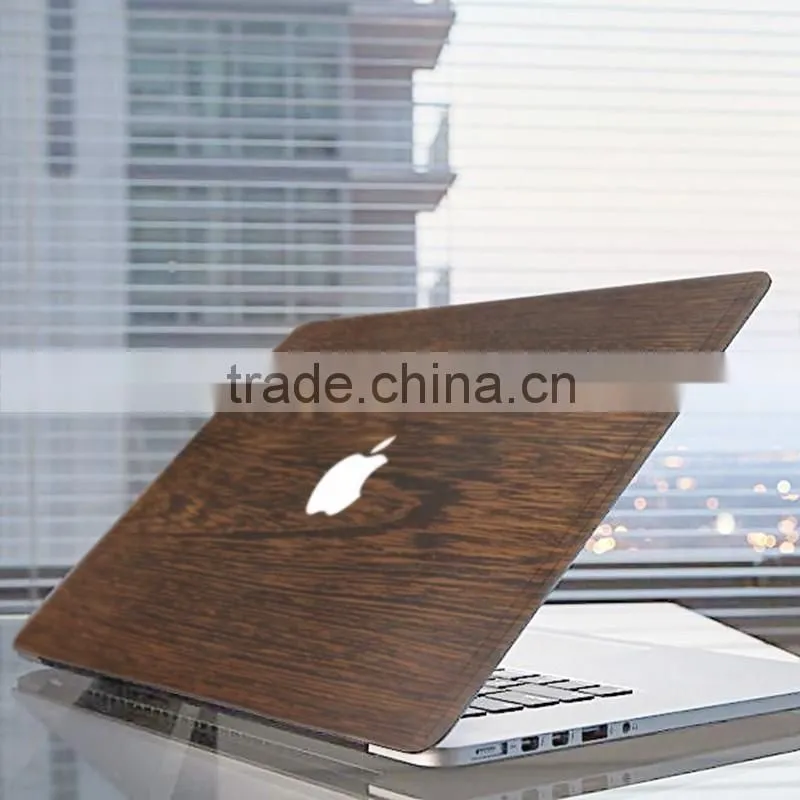 Custom Wood Grain Sticker Cover DIY Laptop Decal Case For Macbook Air Pro Retina 11 12 13 15 Inch Protective Wood Skin