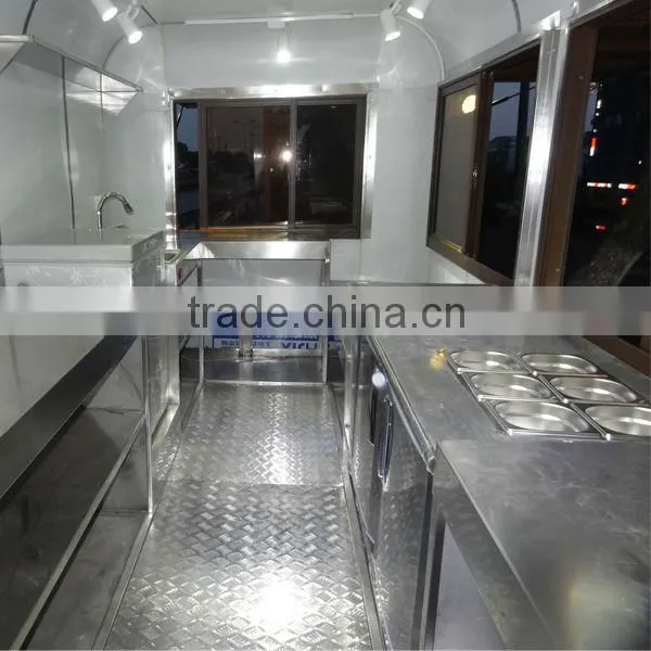 Spacious galvanized sheet JX-FS400B, mobile food cart for sale