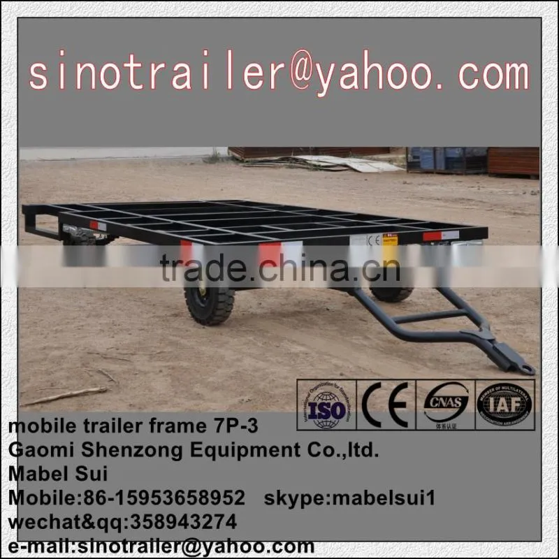 toilet trailer chassis mobile trailer