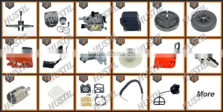 52cc Gasoline Chain Saw Spare Parts 5200 Chainsaw Muffler assy