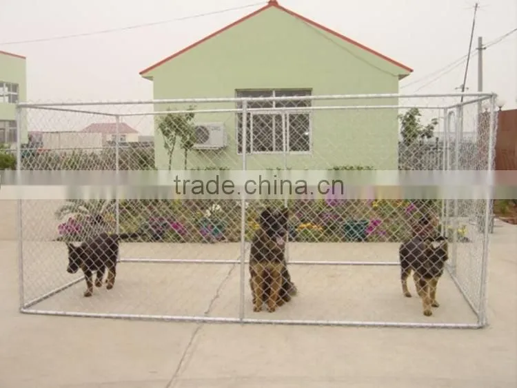 10x10x6 foot classic galvanized outdoor dog kennel