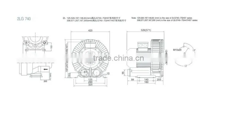China High Power Industrial Suction Regenerative Blower