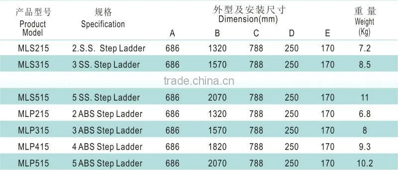 ML Series 304 and 316 good quality stainless steel swimming pool ladders for swimming pool