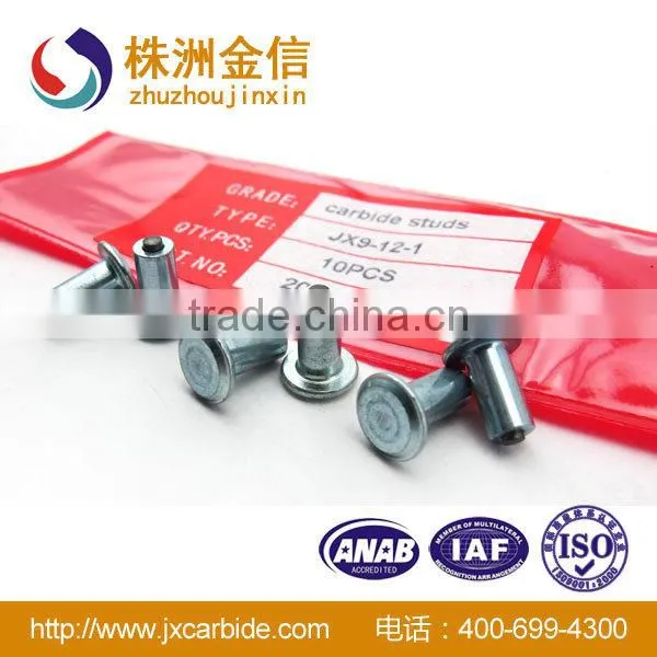 Zhuzhou Cemented Carbide Antiskid truck wheel studs,car tire studs Carbide Wheel Stud ,bolt wheel studs for trucks