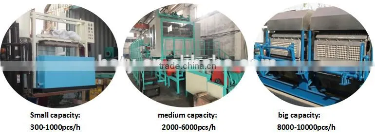 recycled waste paper pulp egg tray molding machine