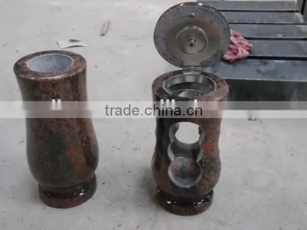 China Hot Sell Granite Cemetery Funeral Vase
