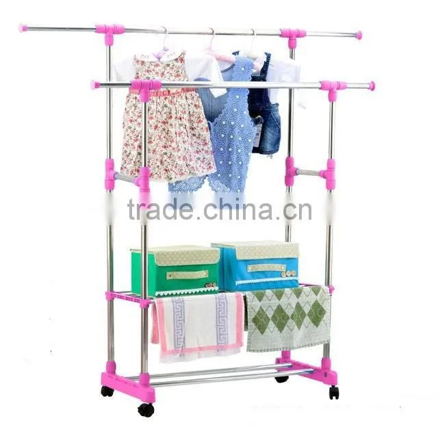 Hanging Clothes Rack Clothes Drying Rack and clothes storage shelves