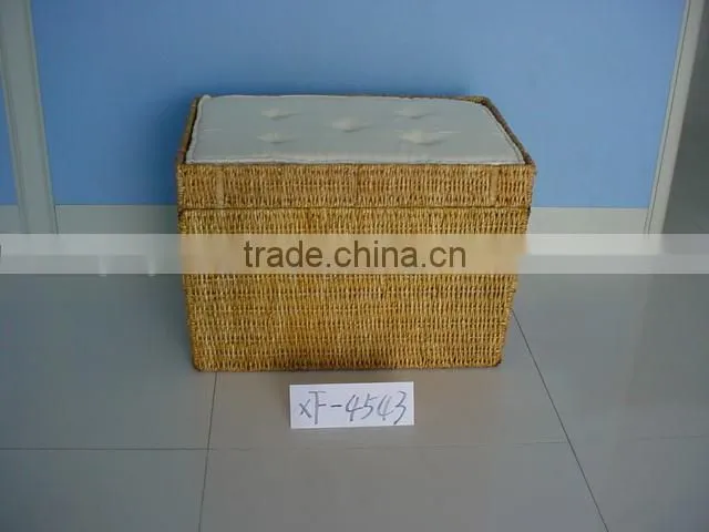 wicker Laundry Basket,water hyacinth laundry baskets