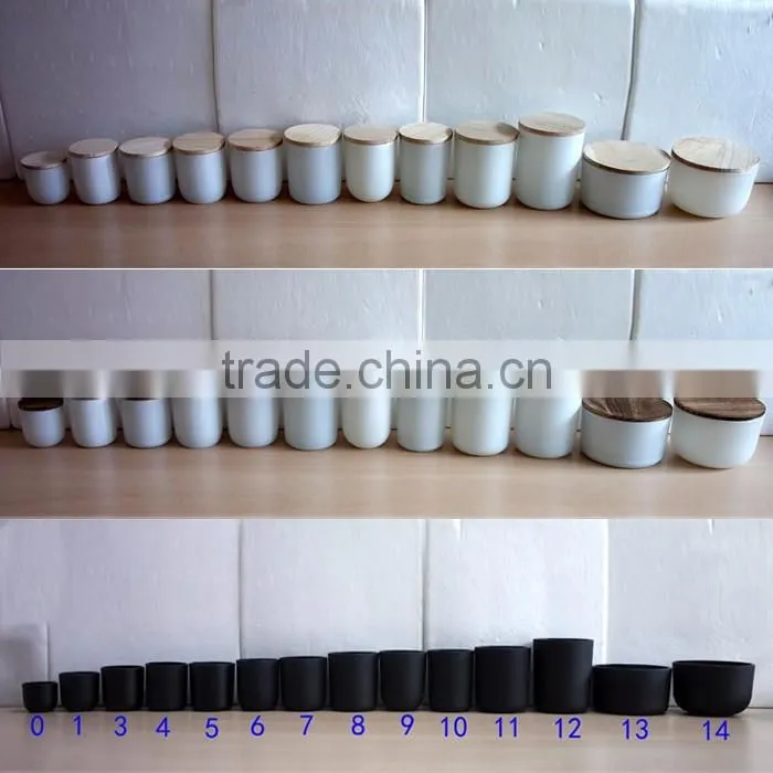 Round bottom clear glass candle jars candle holders wholesale