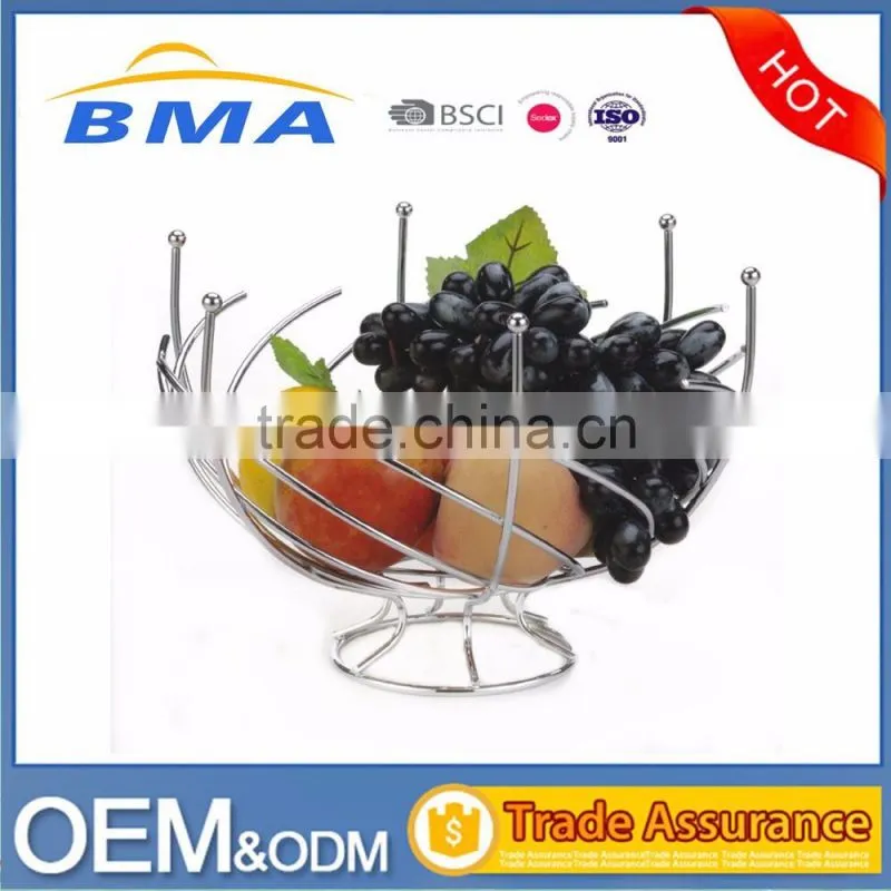 Decorate Stainless Wire Bread And Fruit Storage Basket