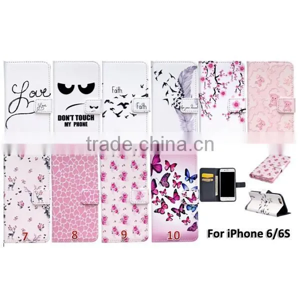 Painted relief leather case for iphone 6 / 6plus