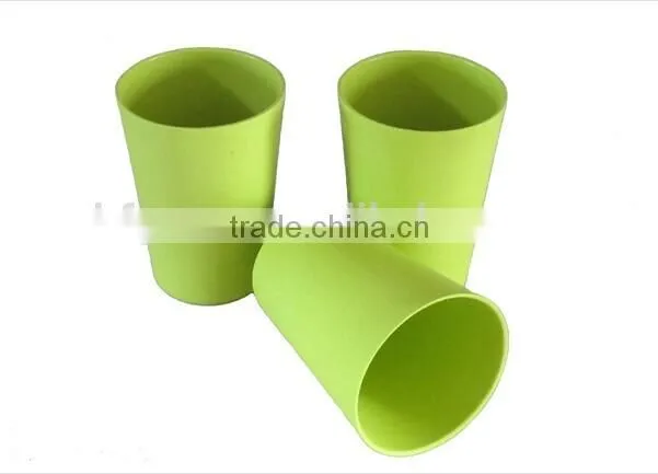 Bamboo fiber biodegradable coffee mugs with lids and sleeve