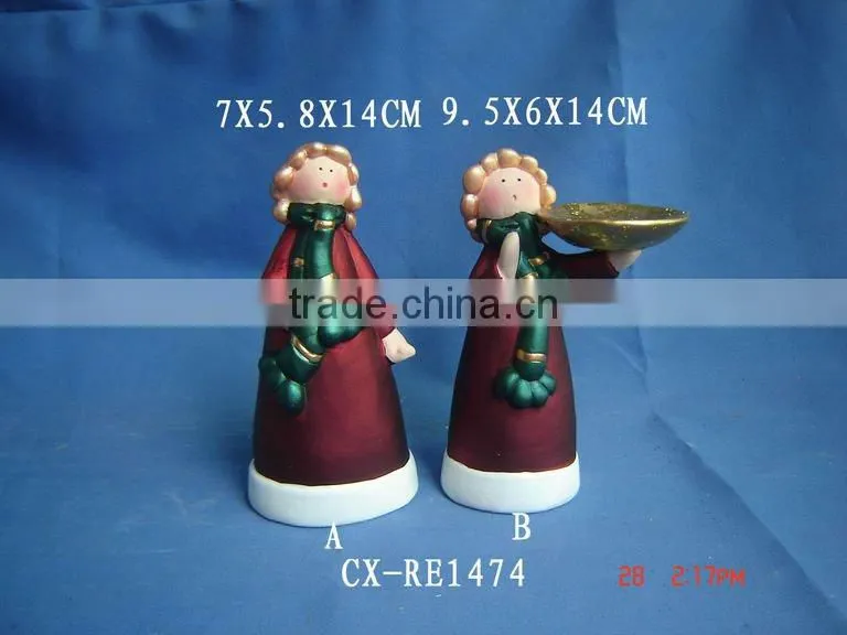 ceramic Christmas candle holder decoration -Ceramic Christmas Items