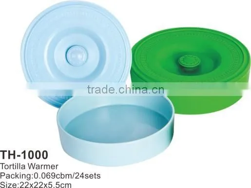 2016 Hot Sale Round Plastic Tortilla Warmer Storage Container