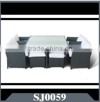 fancy design modern outdoor wicker dining sets