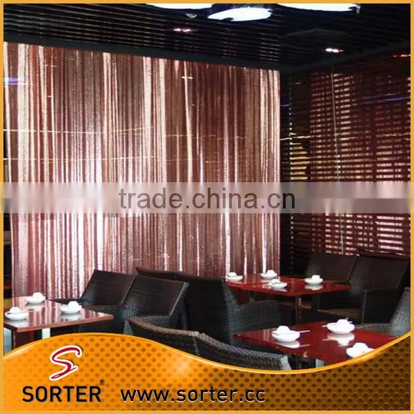 decorative pink metal sequin cloth wedding backdrops
