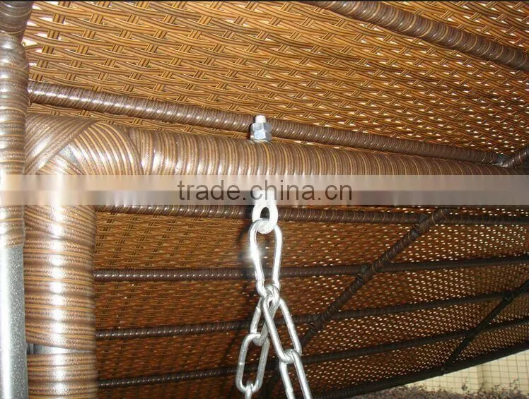 Rattan 3-seat garden swing(ESR-9690)