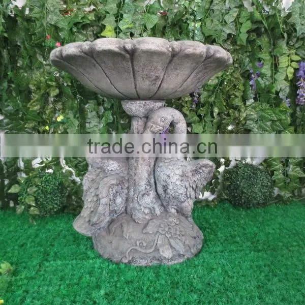 Antique garden fiberglass bird feeders