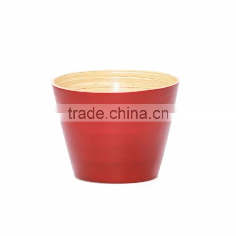 2017 High quality, cheap price outdoor flower pots, decorative item made from natural bamboo