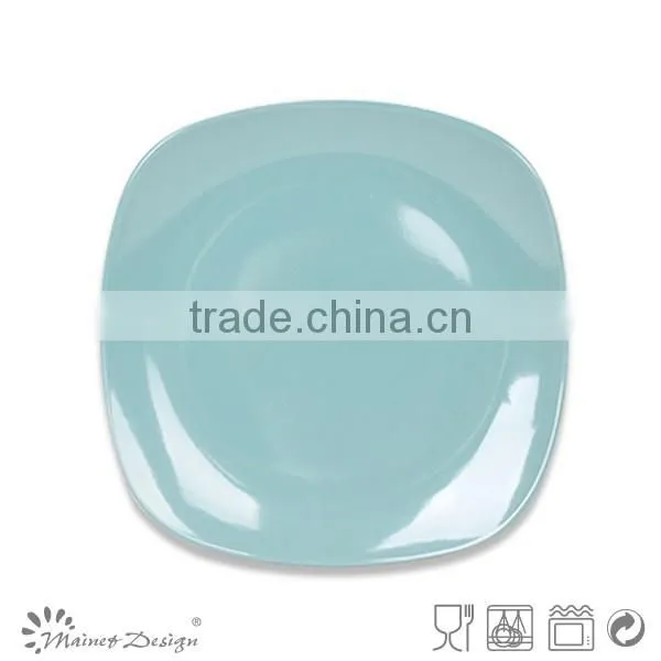 20pcs newest high quality light blue ceramic stoneware square dinnerware set