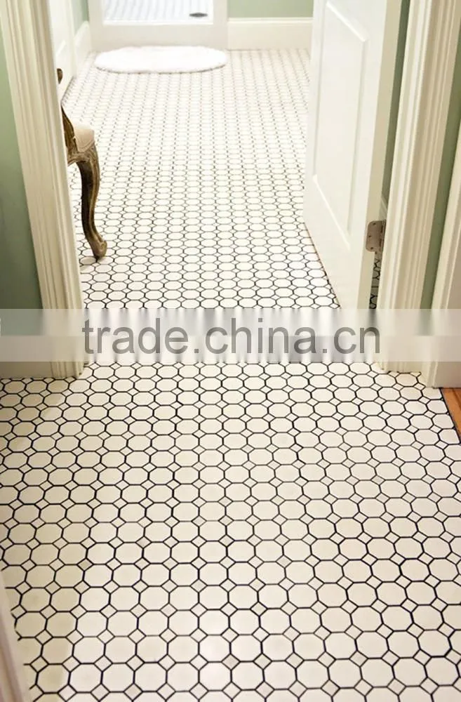 MM-CV322 Popular house decorative natural stone white octagon marble mosaics