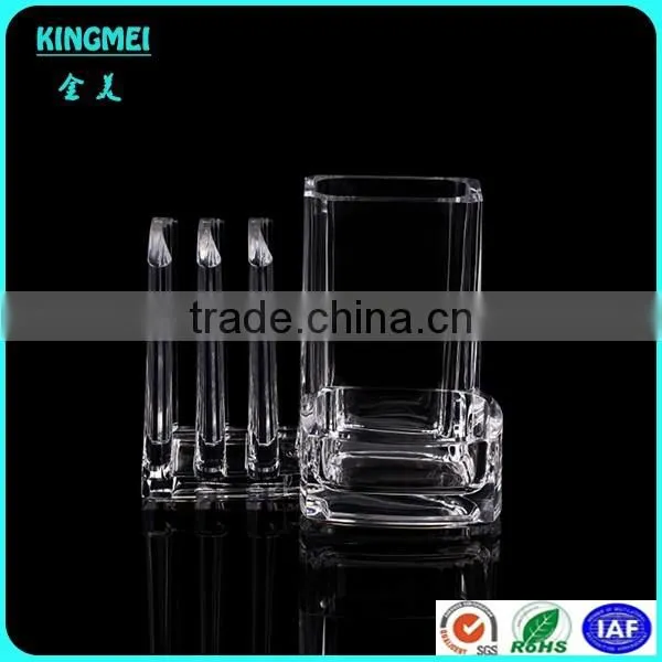 Crystal Clear Acrylic Desktop Pen Pot & Pen Holders & Storage box