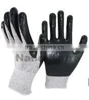 NMSAFETY 15 gauge yellow liner ESD cut gloves cut proof gloves cut resistant gloves