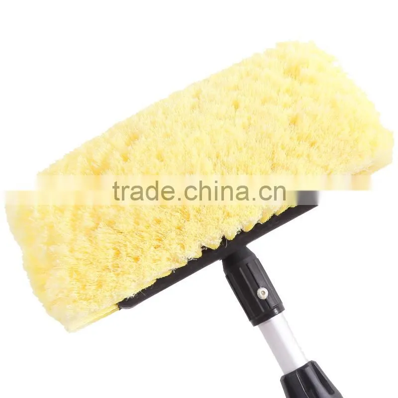 multi-angle car wash brush, water flow through car window brush